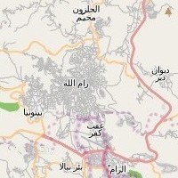 post offices in Palestine: area map for (36) Al Bireh
